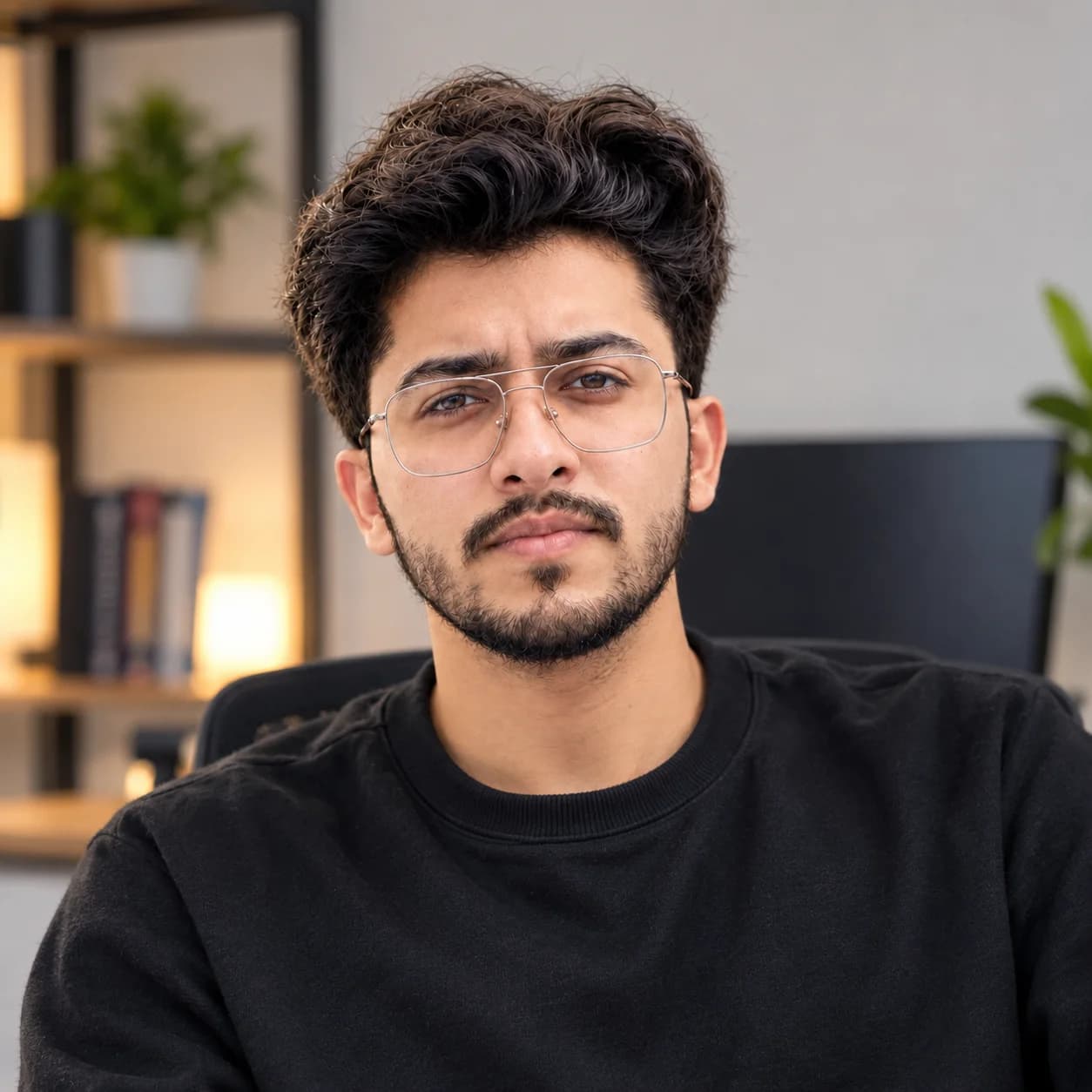 Mudassir Asghar modern workspace portrait